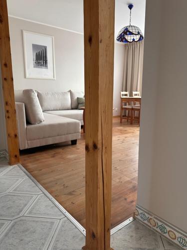 Postel nebo postele na pokoji v ubytování Komfortowa przystań nad morzem 2 pokoje