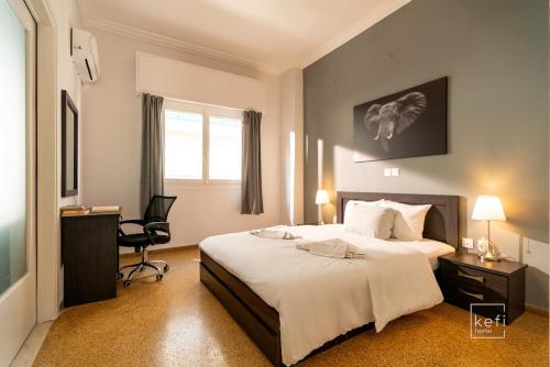 Cozy 3-BDR Flat at Tavros Metro - 10 Min to Center
