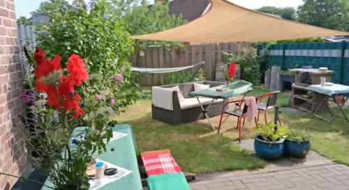 Κήπος έξω από το Einfamilienhaus mit zwei separaten Zimmern in Spelle, Niedersachsen DE