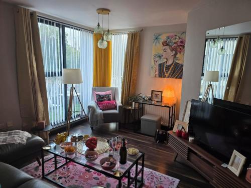 Et opholdsområde på Sarah's City Pad Derry