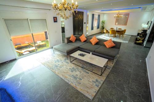 Χώρος καθιστικού στο Villa zéphyr