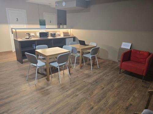 Η κουζίνα ή μικρή κουζίνα στο Hostel K3a