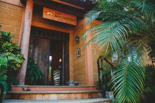 an entrance to a building with a sign on it at Hotel Casa San Pancho in San Francisco