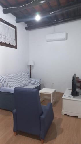 Χώρος καθιστικού στο Casa Lucero