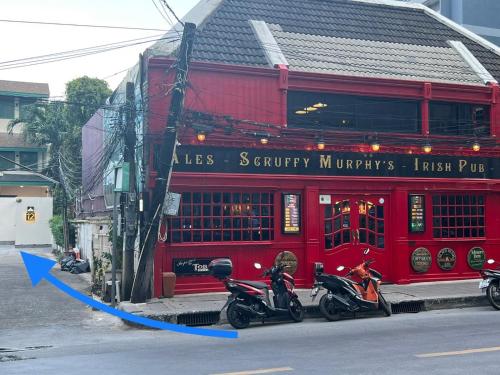 Het gebouw waarin het pension zich bevindt