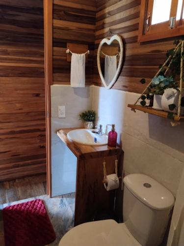 Koupelna v ubytování Gran Vista Glamping Curití