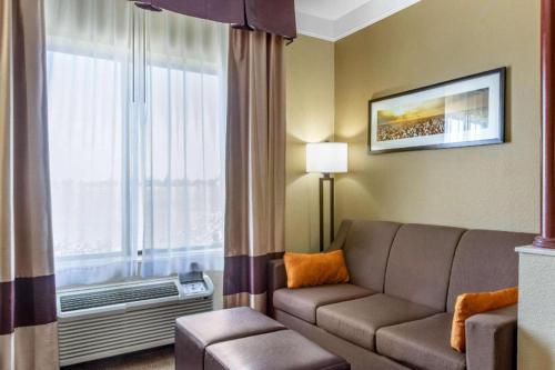 Χώρος καθιστικού στο Comfort Suites