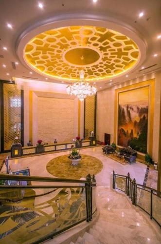 Χώρος καθιστικού στο Taishan Bojue Hotel