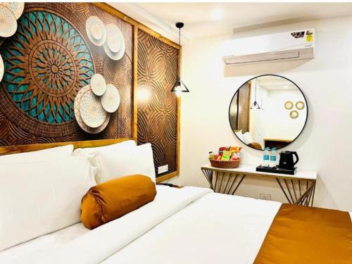 Katil atau katil-katil dalam bilik di Signature Hotels & Resorts- A Business Boutique Hotels- Banjara Hills
