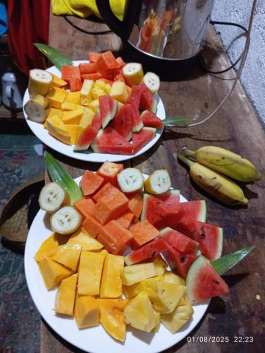 ホームステイの敷地内または近くでの食事または食べ物