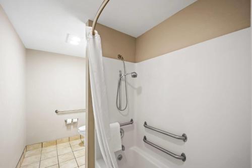 Bilik mandi di Microtel Inn by Wyndham Greensboro
