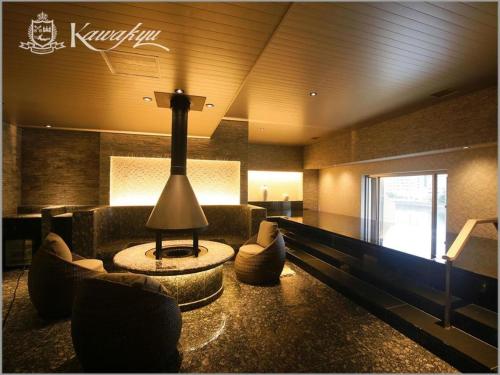 Χώρος καθιστικού στο Hotel Kawakyu