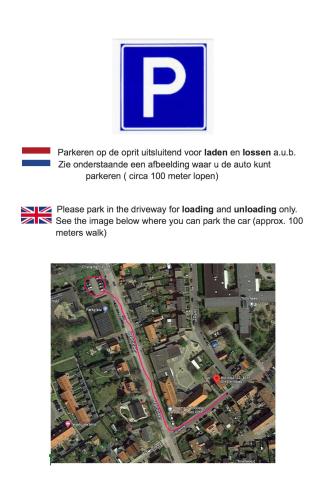 a screenshot of a map of a city at 22up Bed & Koffie in Den Burg