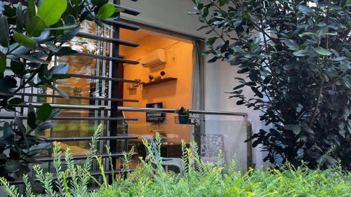 a view of a window of a building at The Welcoming Nest in Gua Sai