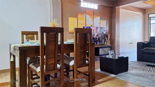 Гостиная зона в Céntrico apartamento con 2 baños, a pasos de restaurantes y agencias de turismo