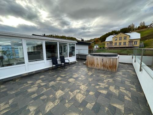 Μπαλκόνι ή βεράντα στο Modern and Spacious apartment in heart of Akureyri - Birta Rentals