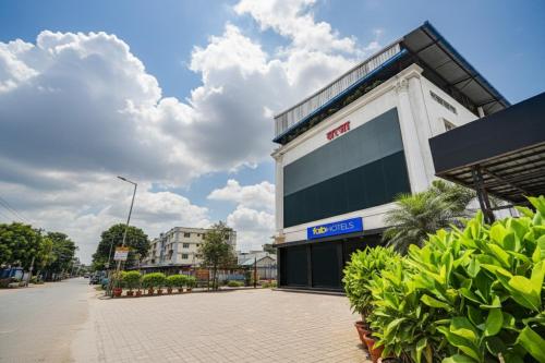 a building on the side of a street at FabHotel Sarja Sky in Nagpur