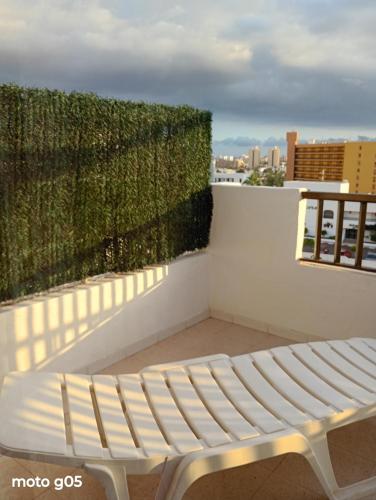 Balkón nebo terasa v ubytování Garajonay Atico Costa Adeje & Jacuzzi& barbacoa Gran terraza