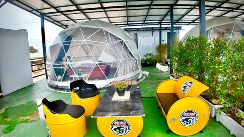 Κήπος έξω από το seafog homestay doichang