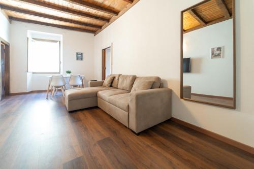 Гостиная зона в Rustic apartment in the heart of the Val d'Intelvi