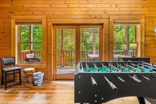 Briar Brook - Private Smoky Mountain Luxury Log Home with 2 Fireplaces, Hot Tub & Community Pool photo 16