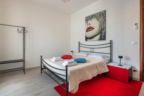 Кровать или кровати в номере Palladio Retreat Flat, best comfort in Vicenza