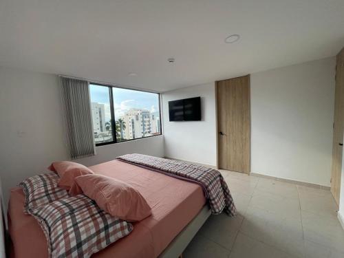 Postel nebo postele na pokoji v ubytování Exclusive Loft in Álamos