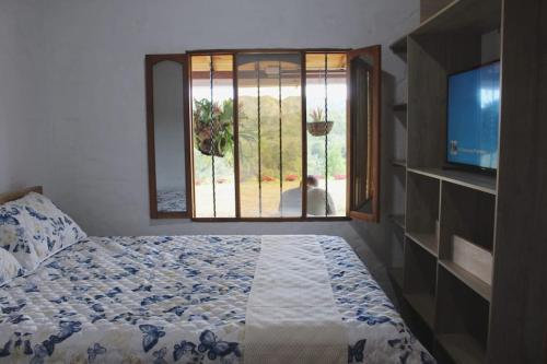 Postel nebo postele na pokoji v ubytování Alma Farm House