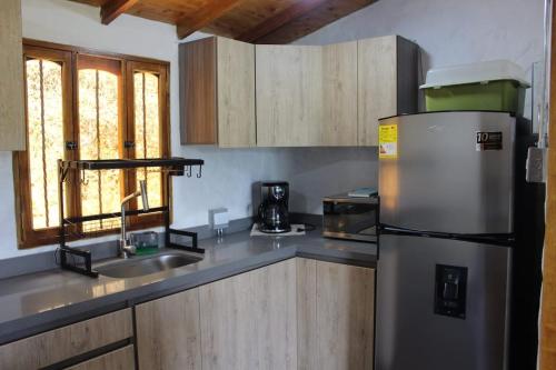Kuchyň nebo kuchyňský kout v ubytování Alma Farm House