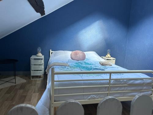 Postel nebo postele na pokoji v ubytování Chez Germaine