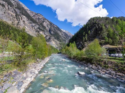 a river in the middle of a mountain at Haus Joachim in Winkle