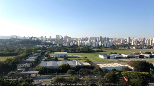 an aerial view of a large city with buildings at Holiday Inn Sao Paulo Parque Anhembi by IHG in Sao Paulo