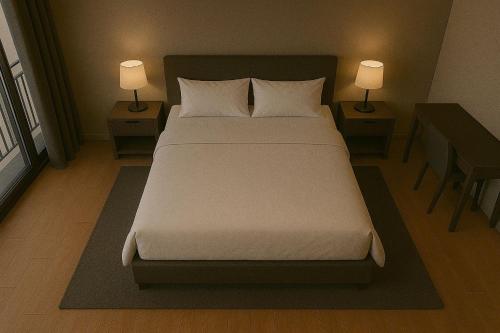 Ένα ή περισσότερα κρεβάτια σε δωμάτιο στο Pintukan Dorane