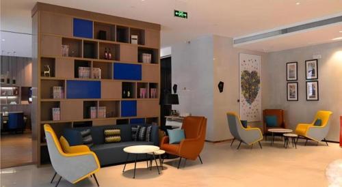 Zona de estar de Echarm Hotel Jinan Railway Station Daming Lake