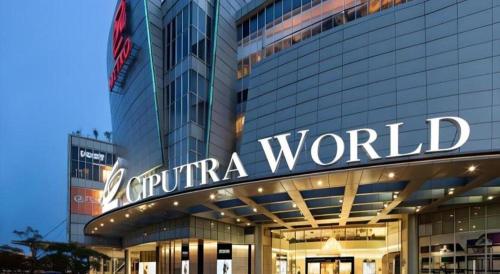 a building with a sign that reads z expedia world at An Hotel Jakarta in Jakarta