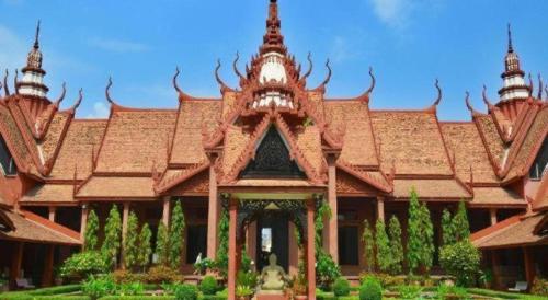 a large building with a roof with turrets at ICON Hotel in Phnom Penh