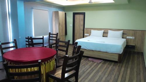 Postel nebo postele na pokoji v ubytování Hotel SVA
