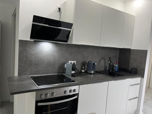 Kuchyň nebo kuchyňský kout v ubytování Rems Home - Ferienwohnung in Winnenden bei Stuttgart