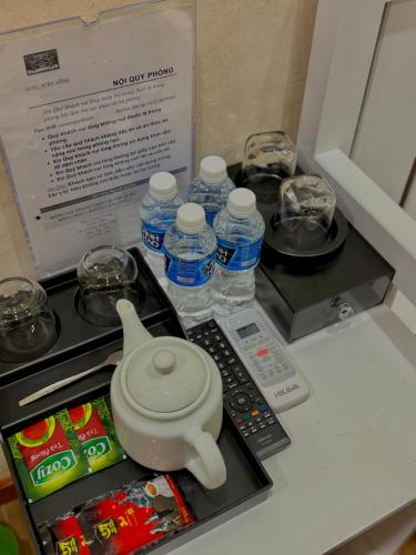 Küche/Küchenzeile in der Unterkunft Hotel Minh Hang