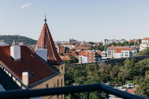Maisonette with terrace and view of Prague Castle