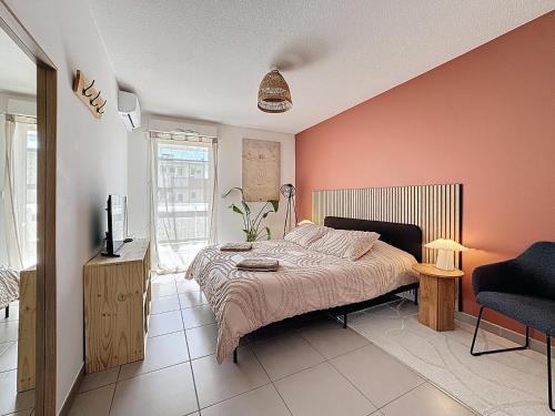 Superbe Appart 2ch, clim, terrasse, pkg, wifi, tv