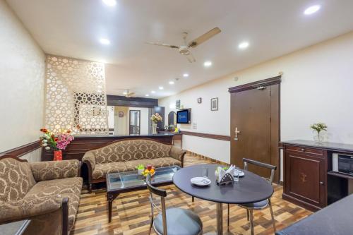 Posezení v ubytování Hotel Amar Inn- Lajpat Nagar Central Market