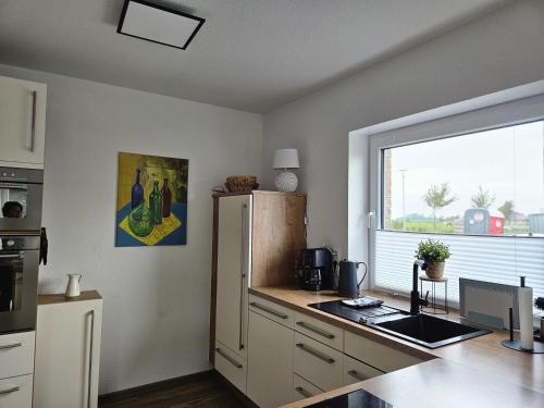 Kuchyň nebo kuchyňský kout v ubytování Wangermeerglück