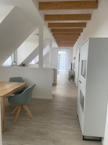 Kuchyň nebo kuchyňský kout v ubytování Appartment Sternschnuppe