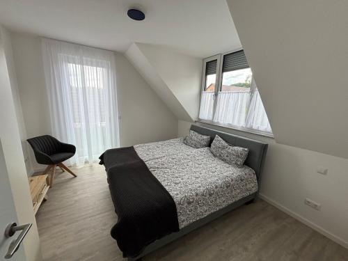 Postel nebo postele na pokoji v ubytování Appartment Sternschnuppe