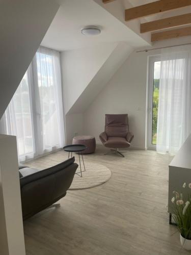Posezení v ubytování Appartment Sternschnuppe
