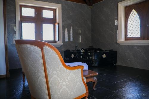 Ruang duduk di Domaine Jourdan