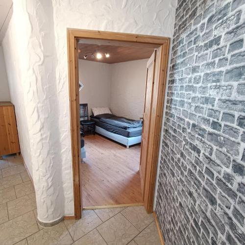 Postel nebo postele na pokoji v ubytování Haus Neckarblick