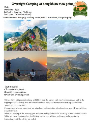 Camp above the clouds in Nong khiaw