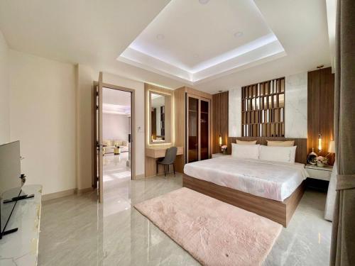 Ένα ή περισσότερα κρεβάτια σε δωμάτιο στο 5 Bed C25 - 2